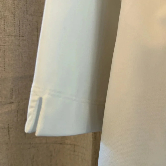 EP Pro Tour Tech Size XL Ladies Golf Shirt. White and Blue with Green Stripe. - Picture 5 of 9